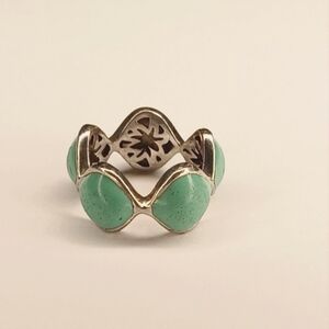Elizabeth Showers Tiffany Blue Enamel Simone Band Ring